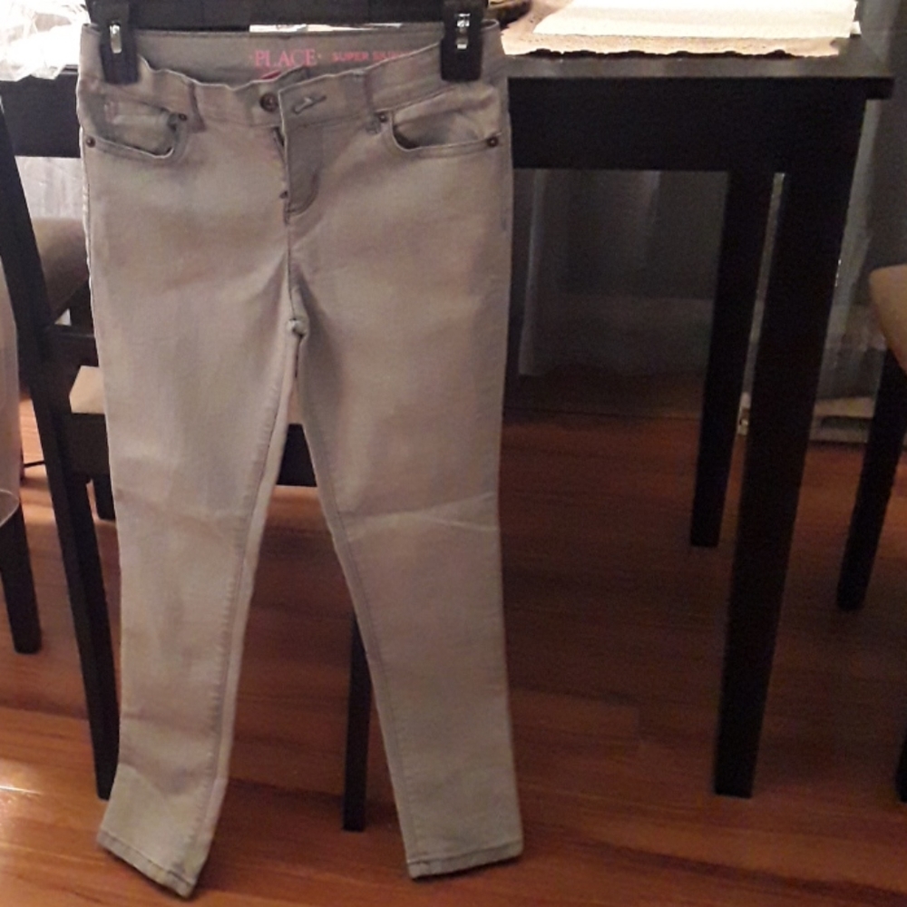 Girls Children's Place Charcoal Grey Jeans